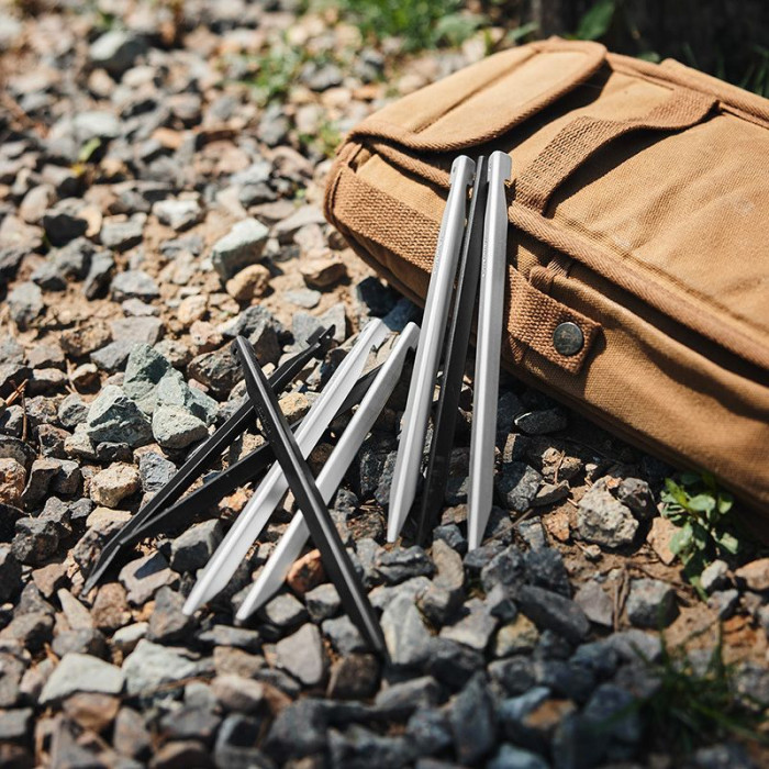 Кілки алюмінієві (8 шт) Naturehike CNK2300ZP016, 20 cm, Silver (6976023925030)