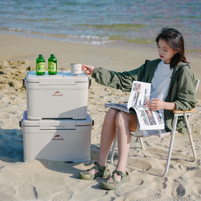 Туристичний холодильник до 36 годин Naturehike CNK2300BS012, 22L, Beige (6976023925634)