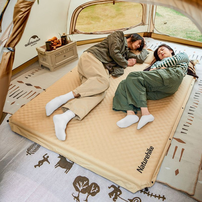 Самонадувний килимок Naturehike CNK2300DZ014, 30 mm, Beige (6976507663809)