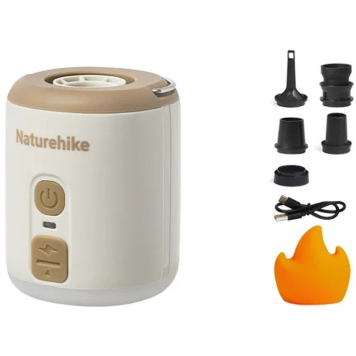 Мини насос - ночник - вентилятор Naturehike CNK2300DQ022, Beige (6976507665971)
