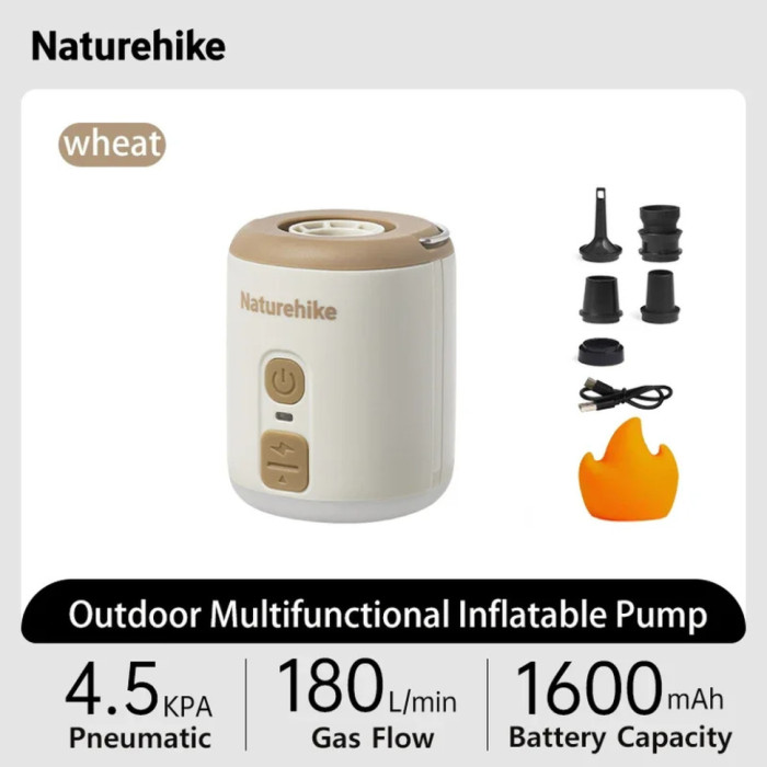 Мини насос - ночник - вентилятор Naturehike CNK2300DQ022, Beige (6976507665971)