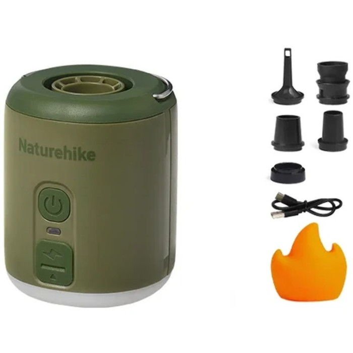 Міні насос - нічник - вентилятор Naturehike CNK2300DQ022, Green (6976507665988)