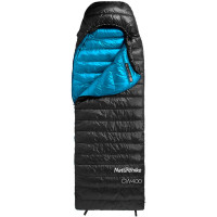 Спальник Naturehike CW400 NH18C400-D, p-р L, Black-Blue (6976507666831)