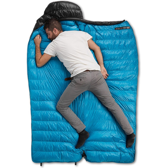 Спальний мішок Naturehike CW700 CNK2450WS048, p-р L, Black-Blue (6927595788134)