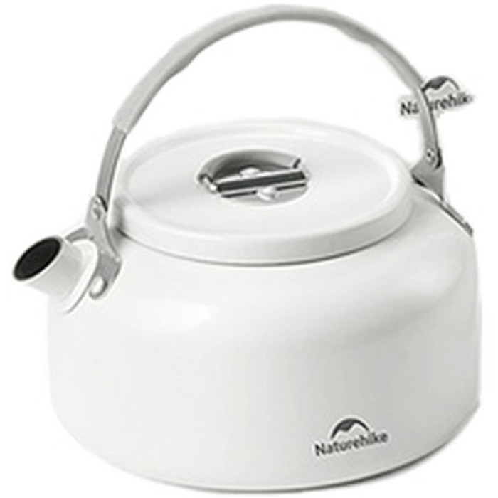 Чайник з керамічним антипригарним покриттям Naturehike CNK2450CF013 0.8L, aluminium, white (6927595706046)