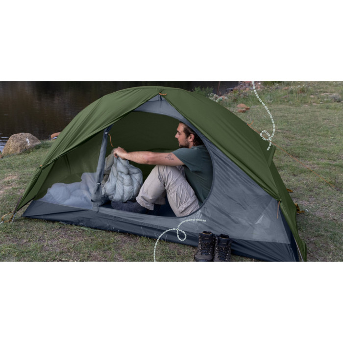Палатка Naturehike Cycling 1 NH18A095-D, 210T, Dark Green (6927595735671)