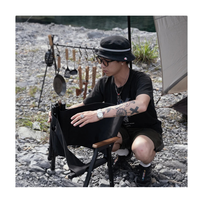 Крісло складане Naturehike CNK2350JJ015, Aluminium, Black (6927595754313)