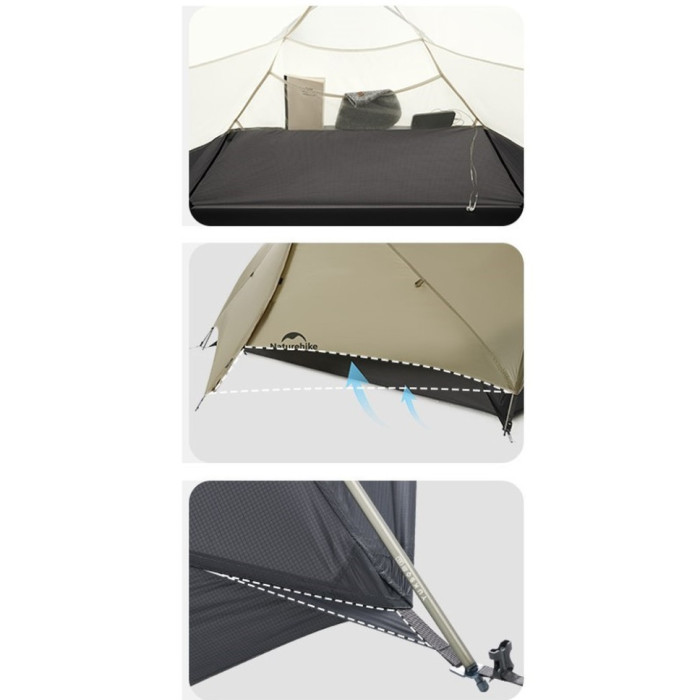 Палатка Naturehike Mongar UL1 CNK2550WS016, Grey (6927595770382)