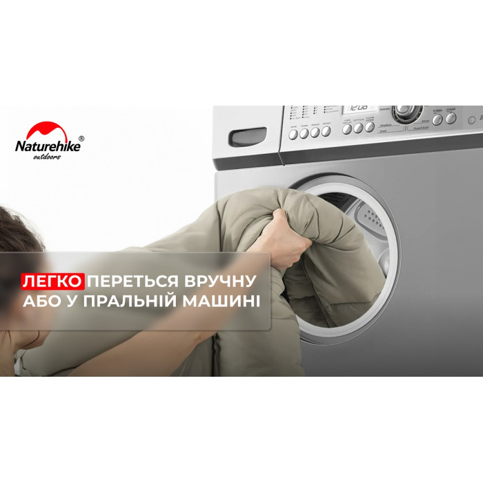 Спальний мішок Naturehike M400 NH20MSD02, Left Zip, Green (6975641885566)