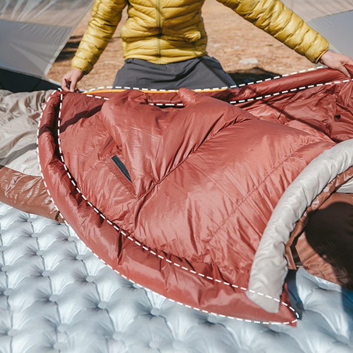 Спальний мішок Naturehike Snowbird CNK2550WS014, p-р M, Brown (6927595784495)