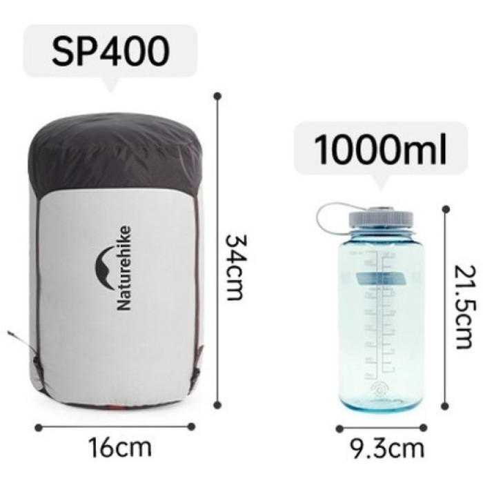 Спальний мішок Naturehike Snowbird CNK2550WS014, p-р M, Brown (6927595784495)
