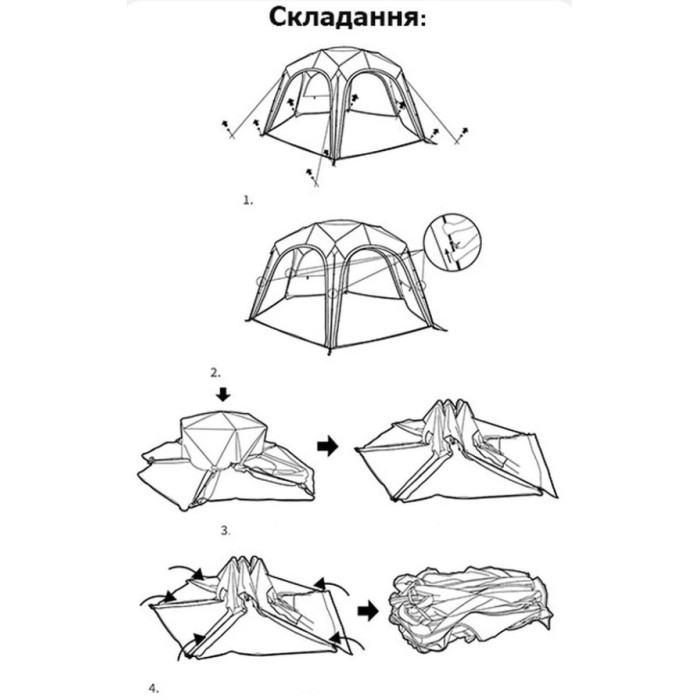 Тент для кемпінгу Naturehike CNK230WS014, 4.6*4.0m, Beige (6927595794685)