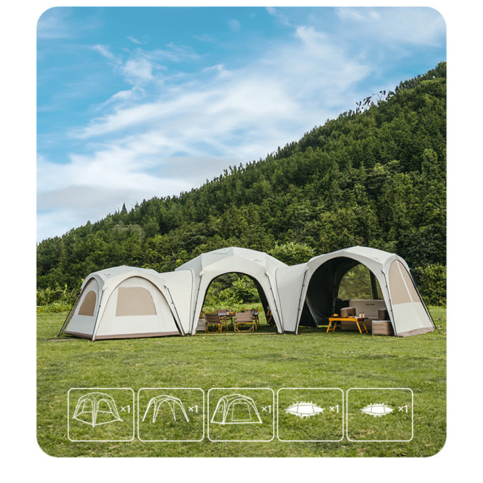 Тент для кемпінгу Naturehike CNK230WS014, 4.6*4.0m, Beige (6927595794685)