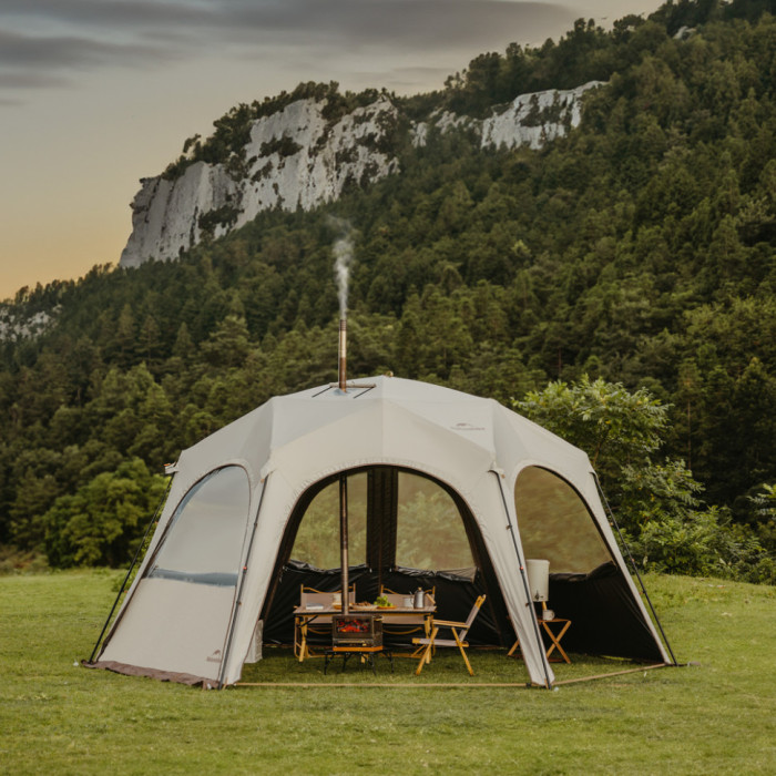 Тент для кемпінгу Naturehike CNK230WS014, 4.6*4.0m, Beige (6927595794685)