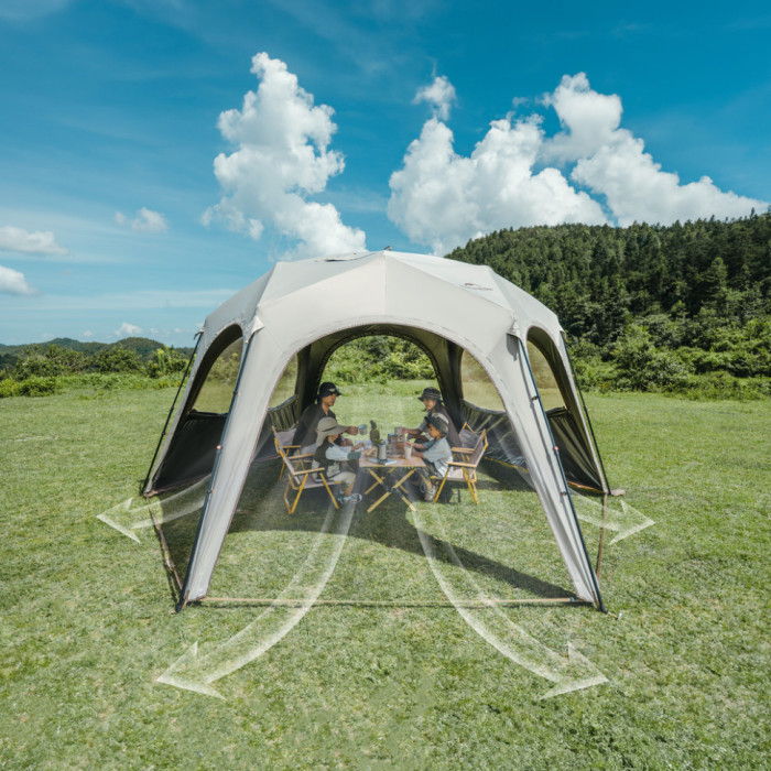 Тент для кемпінгу Naturehike CNK230WS014, 4.6*4.0m, Beige (6927595794685)