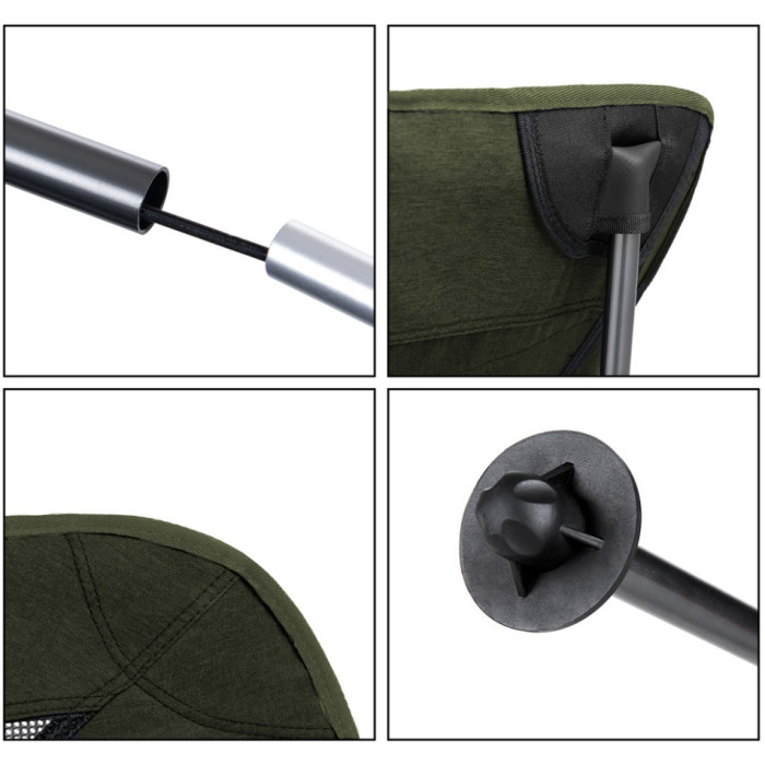 Крісло складане Naturehike YL06 NH18Y060-Z, aluminium, Green (6927595795866)