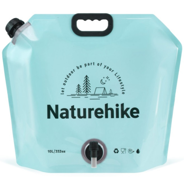 Складаний контейнер для води Naturehike CNK2450CF027, 10L, Blue (6927595796696)