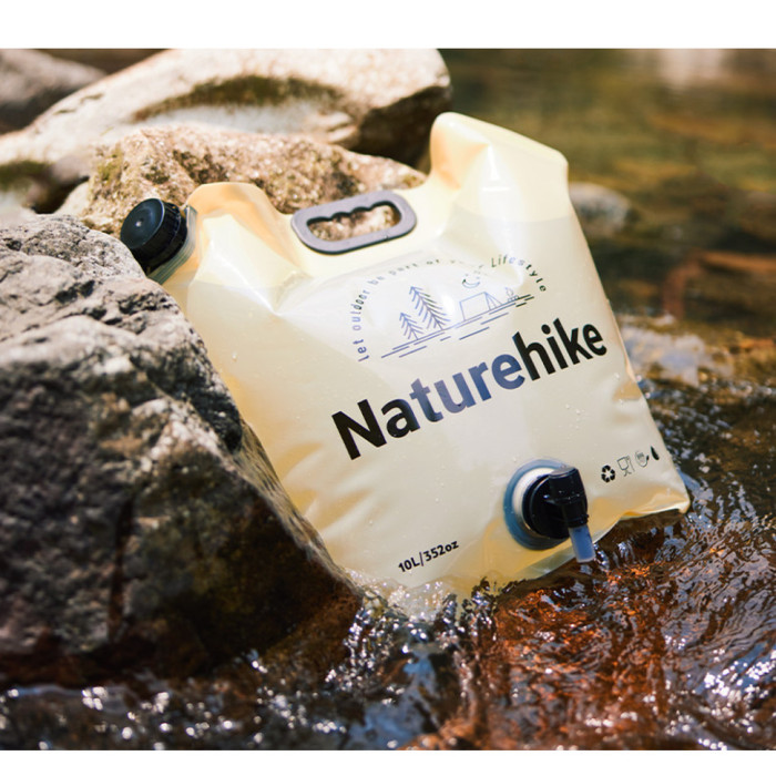 Складаний контейнер для води Naturehike CNK2450CF027, 10L, Yellow (6927595798355)