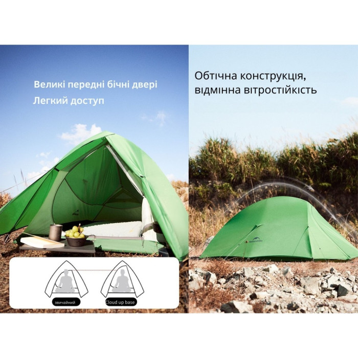 Намет Naturehike Cloud Up Base 2 CNK2450WS032, Green (6927595798720)
