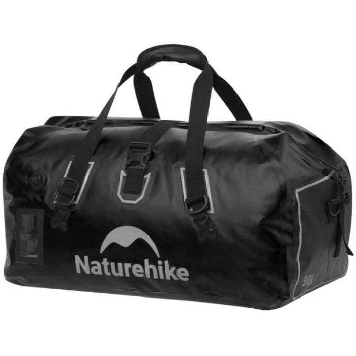 Водонепроникна дорожня сумка Naturehike CNK2450XB015, 90L, Black (6975641883753)