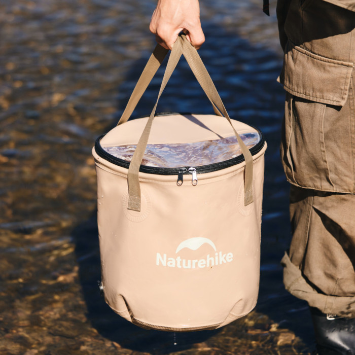 Відро складане Naturehike CNK2350CF010, 20L, Beige (6976507661416)