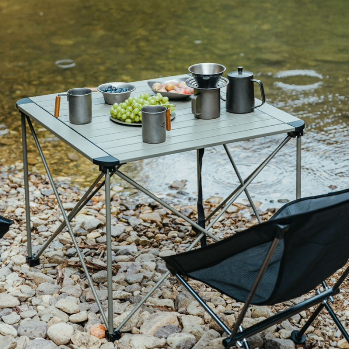 Стіл складаний Naturehike CNK2450JJ013, L, aluminium, Grey (6976507663243)