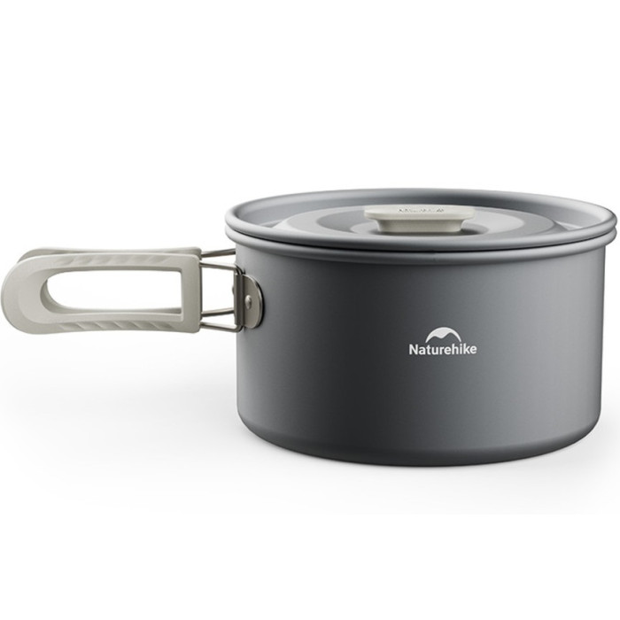  Набір посуду (2 каструлі, чайник, сковорідка) Naturehike CNK2450CF010, aluminium (6976507663281)