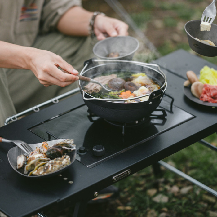Стіл для барбекю сталевий Naturehike CNK2350CF018, Black (6976507663960)