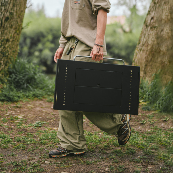 Стіл для барбекю сталевий Naturehike CNK2350CF018, Black (6976507663960)