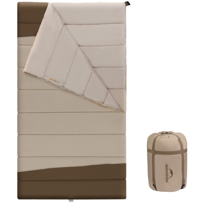 Спальний мішок двомісний Naturehike CNK2300019, Brown (6976507665230)