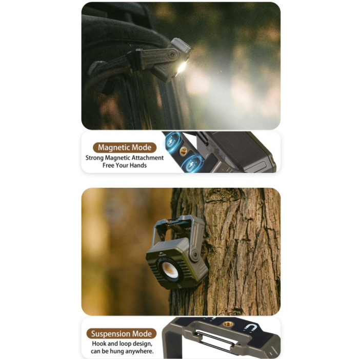 Ліхтар-прожектор Naturehike CNK2300012, Brown (6976507665421)