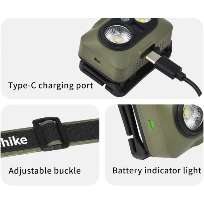 Ліхтар налобний Naturehike CNK2450ZM010, Brown (6976507665452)