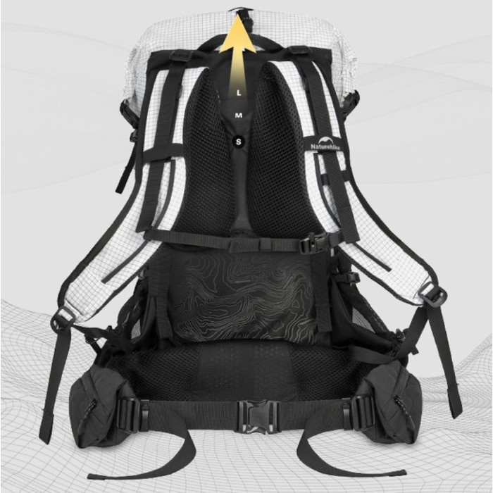 Рюкзак Naturehike Helium CNK2450XB016, 40L, White, M (6976507668088)