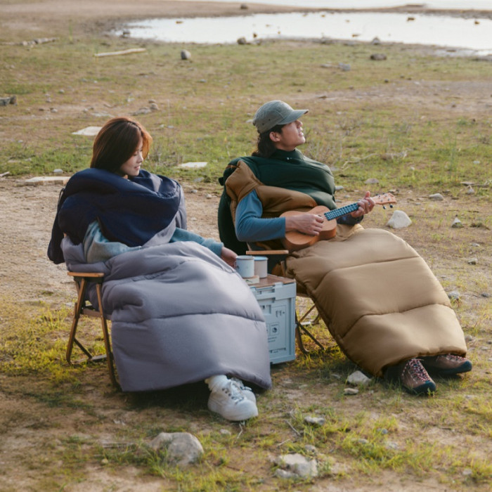 Спальний мішок Naturehike Sunny Day PL02 U350 CNK2550WS028, (6°C), Right Zip, Brown-Green (6977465868435)