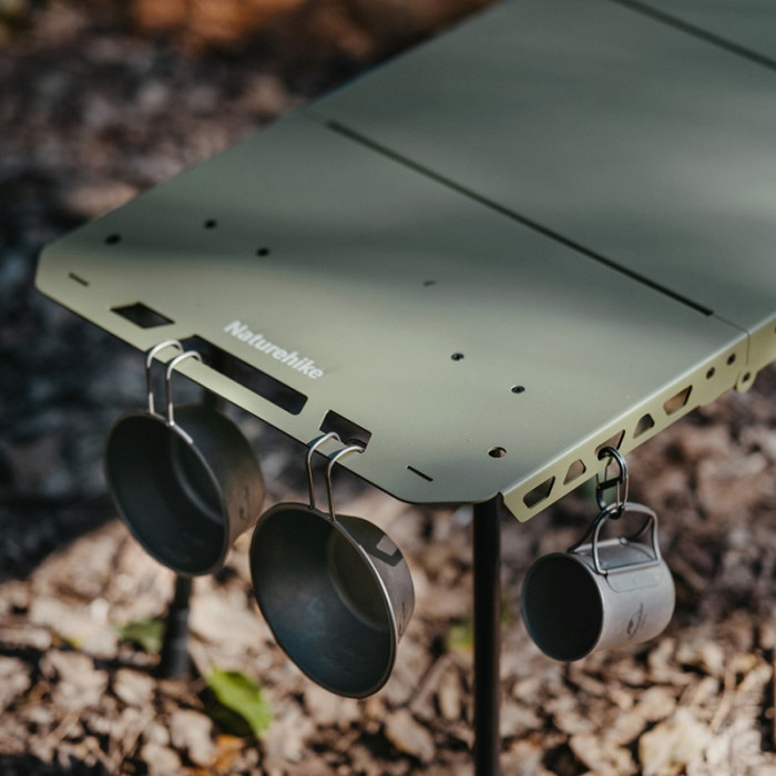 Стіл складаний Naturehike CNK2450JJ025, 80х40 cm, aluminium, Olive (6977465868626)