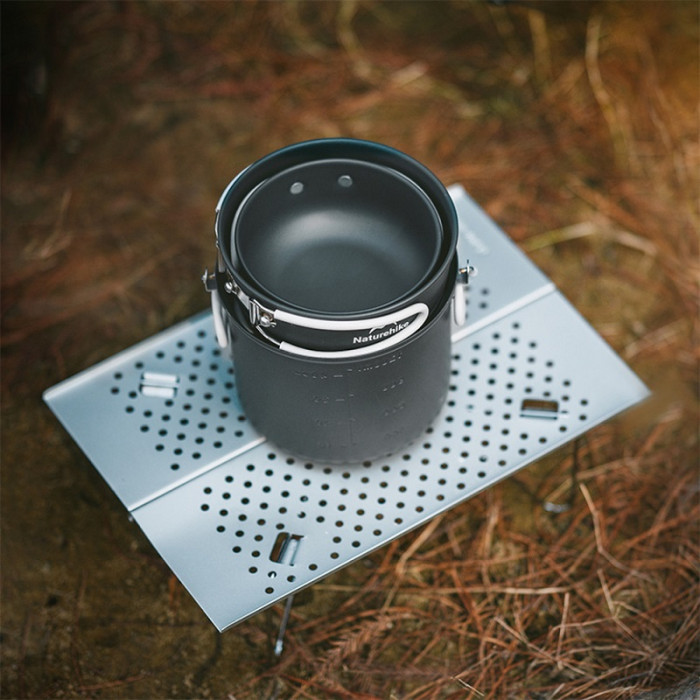 Набір посуду (2 каструлі, 2 кришки) Naturehike NH18T018-G, aluminium (6927595785515)