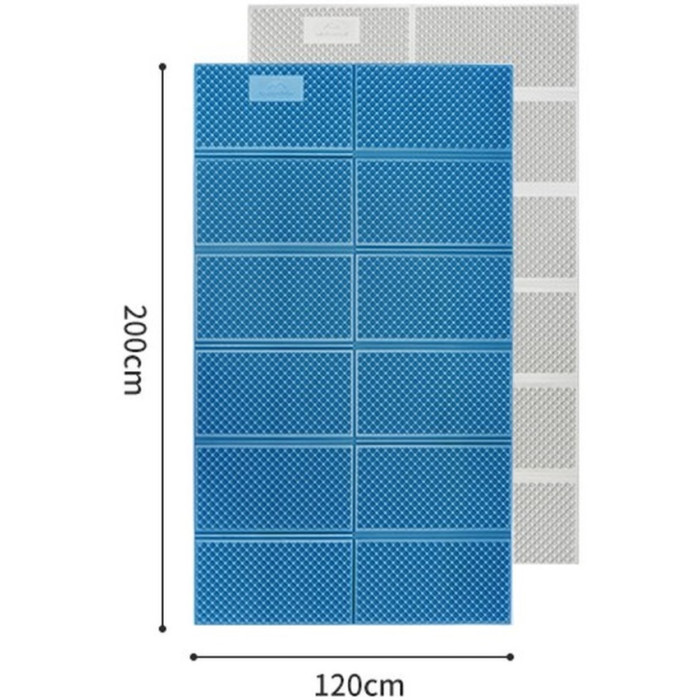Килимок складаний подвійний IXPE Naturehike CNK2450WS044, 200x120х1.8 cm, Blue (6927595791097)