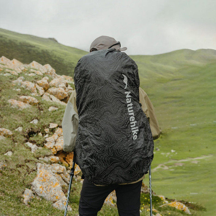 Чохол для рюкзака Naturehike CNK2450PJ010, 40-60L, Black (6975641884163)