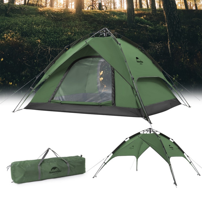 Намет Naturehike Automatic 3 NH21ZP008, Dark Green (6976023922336)