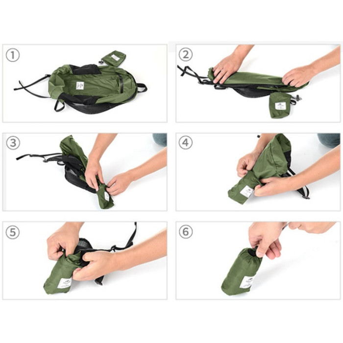 Рюкзак Naturehike Ultralight NH17A012-B, 18L, Green (6976507663762)