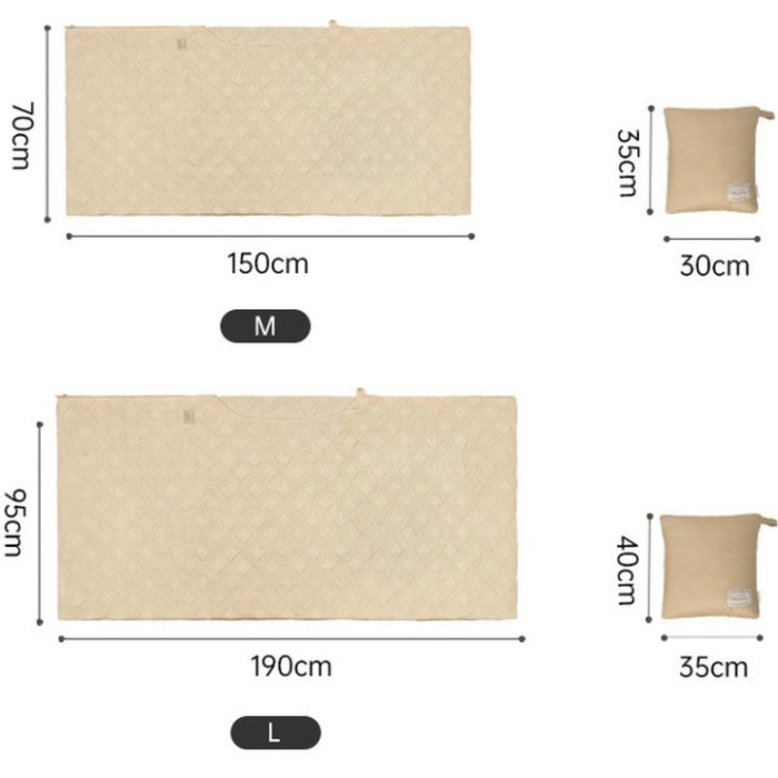 Ковдра з підігрівом Naturehike CNK2450PJ015, 95х190 cm, Beige (6977465863362)