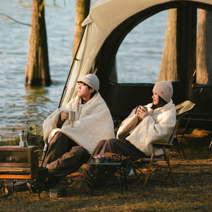 Ковдра з підігрівом Naturehike CNK2450PJ015, 95х190 cm, Beige (6977465863362)