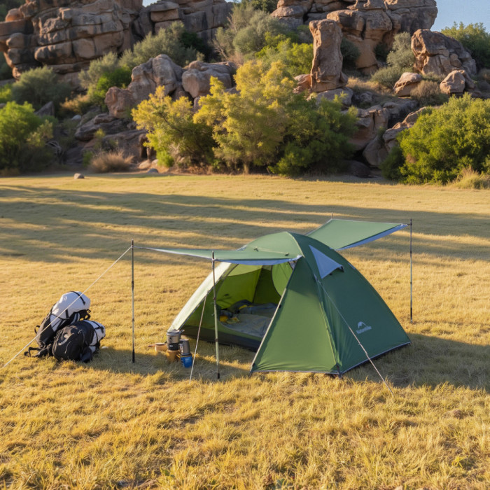 Палатка трехместная Naturehike Bleik Series Tent CNK2550WS038, зеленая (6977465863492)