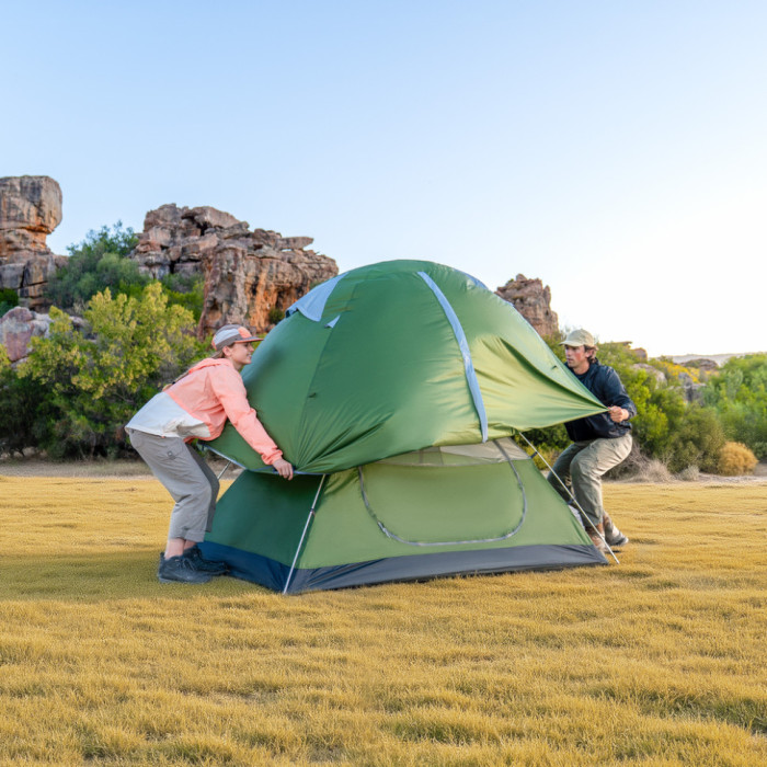 Палатка трехместная Naturehike Bleik Series Tent CNK2550WS038, зеленая (6977465863546)