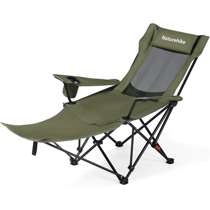 Крісло-шезлонг Naturehike CNK2550JJ023 Nightfall T05, Steel, Hiking Green (6977465865588)