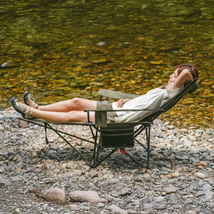 Крісло-шезлонг Naturehike CNK2550JJ023 Nightfall T05, Steel, Khaki (6977465865700)