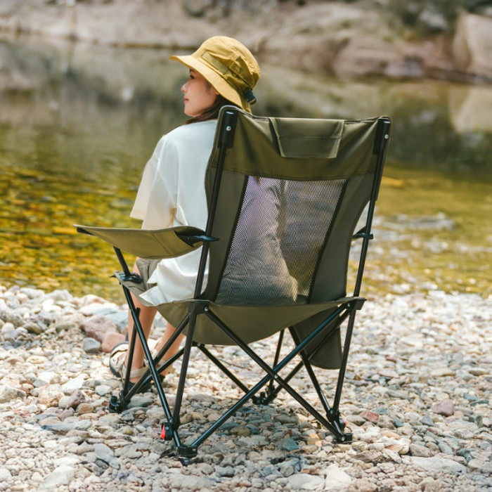 Крісло-шезлонг Naturehike CNK2550JJ023 Nightfall T05, Steel, Khaki (6977465865700)