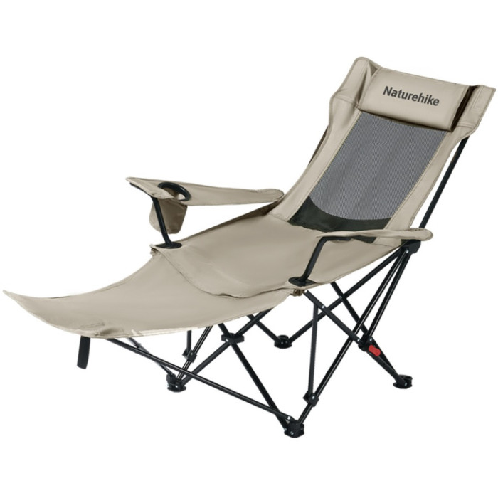 Крісло-шезлонг Naturehike CNK2550JJ023 Nightfall T05, Steel, Khaki (6977465865700)