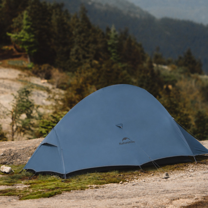 Палатка сверхлегкая двухместная Naturehike Cloud Up Pro CNK2350WS020, 20D, голубой (6977465865915)