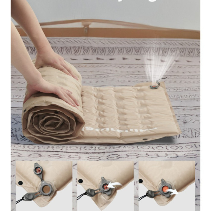 Самонадувний килимок Naturehike CNK2550WS025, 60 mm, Khaki (6977465866059)